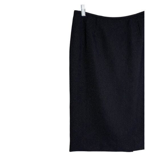 Kasper Classics Black Pencil Skirt 8P Petite Workwear Midi Straight - Picture 2 of 9